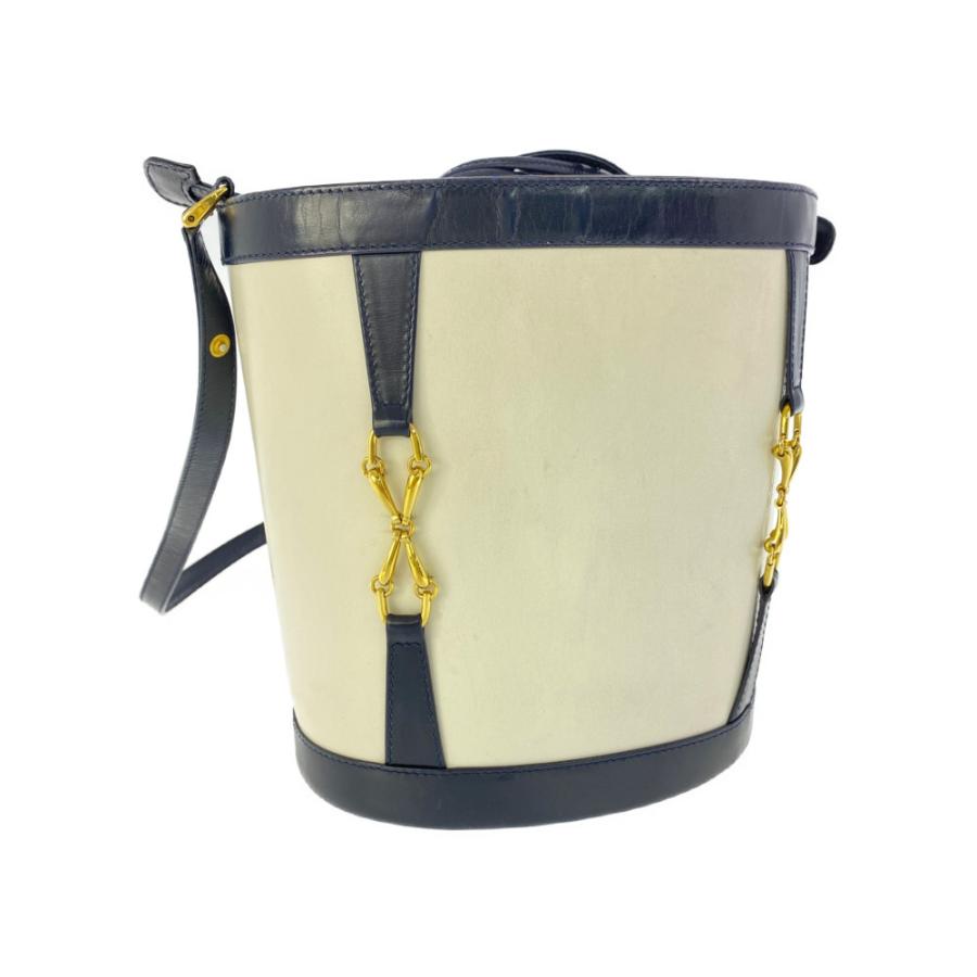GUCCI グッチ オールドグッチ ホースビット カーフレザー バケット 