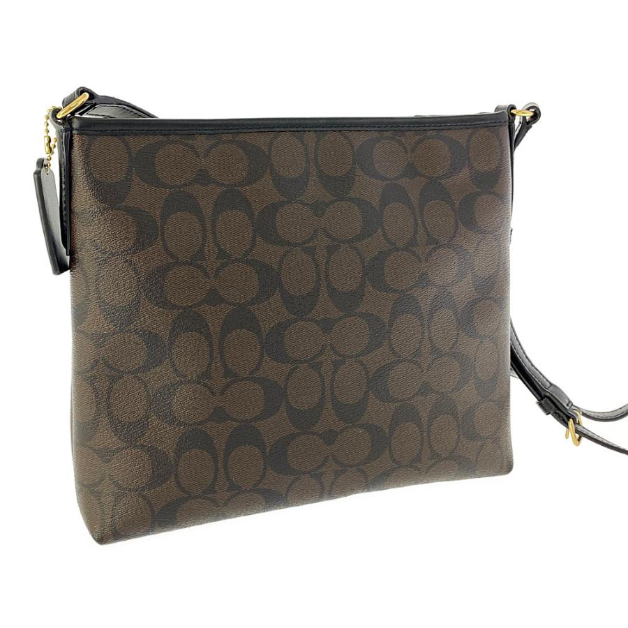 COACH（コーチ） PVCレザー 斜めがけショルダーバッグ/F28210/ブラウン