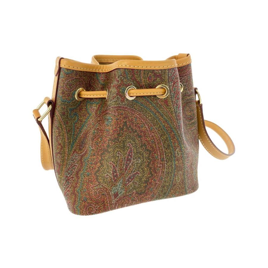 エトロ　ETRO MILANO　巾着　ナイロン　x　レザー　ショルダーバッグ ETRO ショルダーバッグ レディース エトロ 中古 古着 : RAGTAG
