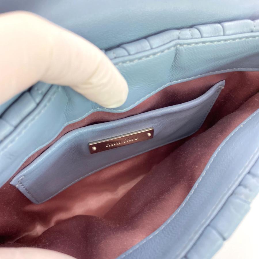 miu ミュウミュウ マテラッセ・グリッター クラッチ 2WAYチェーン  