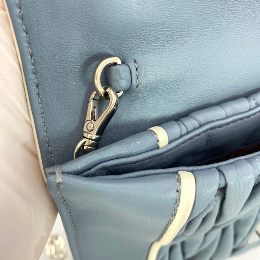 ミュウミュウ マテラッセ チェーンショルダーバッグ 5NF001 MIU MIU - ミュウミュウ マテラッセ チェーンショルダーバッグ 5NF001