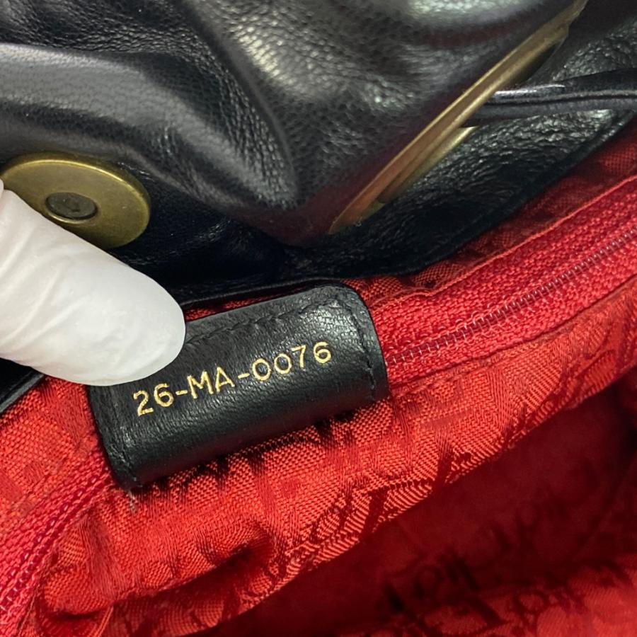 クリスチャンディオール レザー カナージュキルティング 巾着