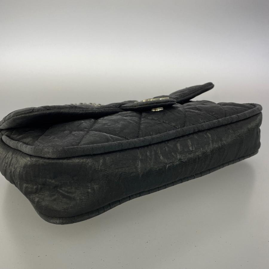 CHANEL マトラッセ チェーンショルダーバッグ コーティングキャンバス 黒 CHANEL（シャネル） コーティングキャンバス マトラッセ チェーン