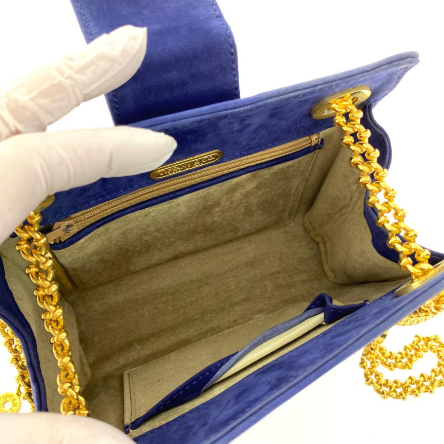 TIFFANY&Co. ティファニー ヴィンテージ スエードチェーンショルダー  