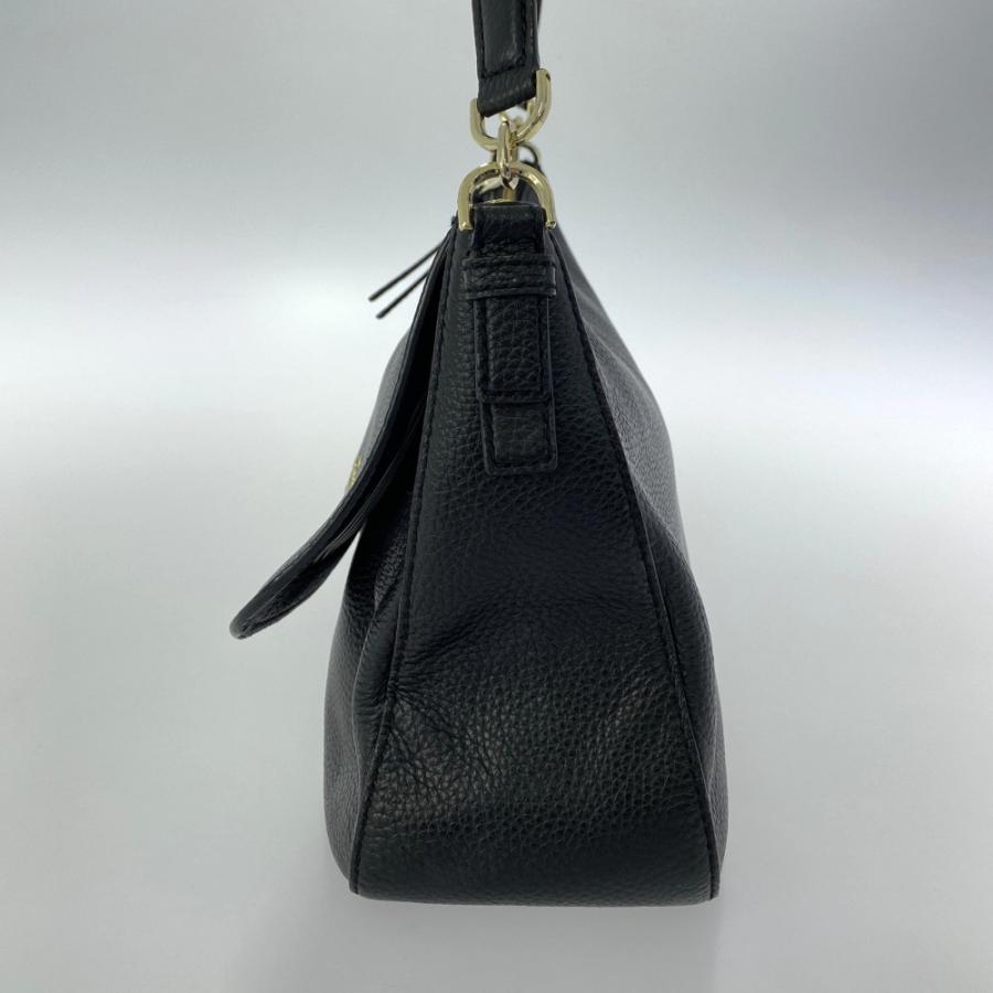 kate spade ブラック ショルダーバッグ kate spade NEW YORK ケイトスペード レザー ショルダーバッグ