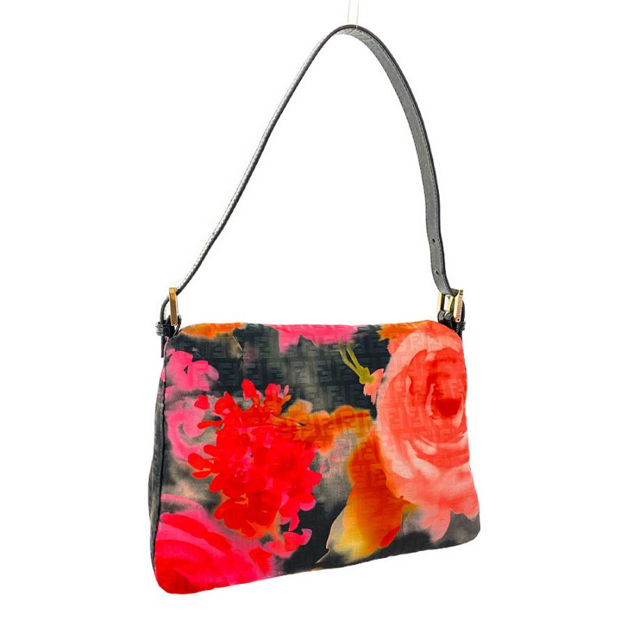 フェンディ ショルダーバッグ 8BR001 花柄 FENDI（フェンディ） マンマバゲット・花柄・ズッキーノ・ショルダー