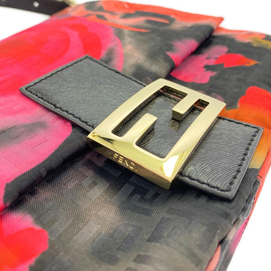 フェンディ ショルダーバッグ 8BR001 花柄 FENDI（フェンディ） マンマバゲット・花柄・ズッキーノ・ショルダー