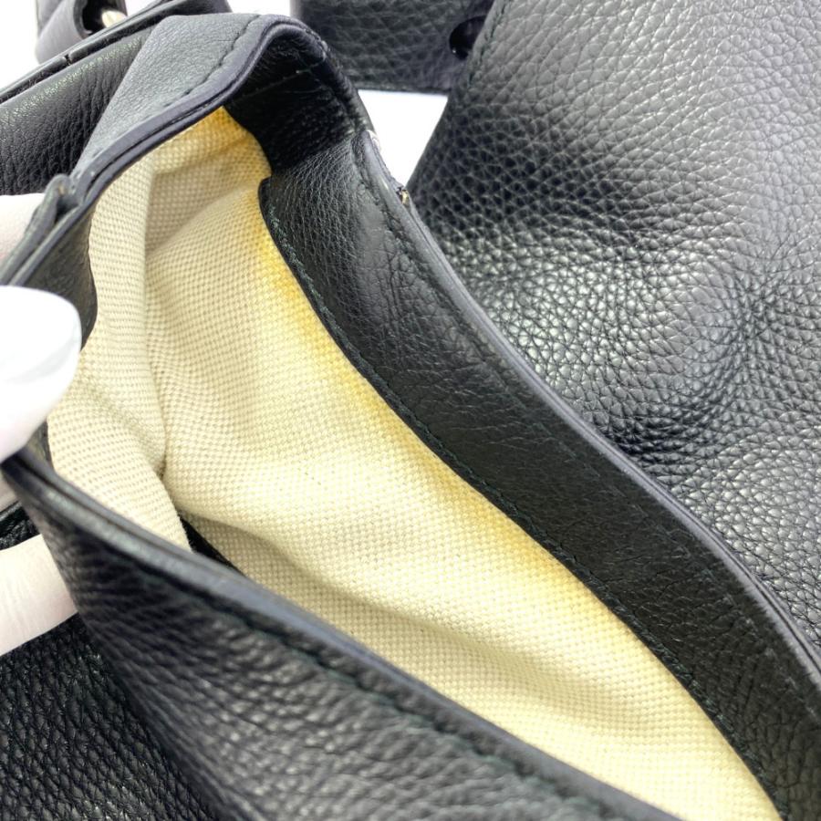 GUCCI（グッチ） レザー ホースビット・ディテールバンブーショルダー