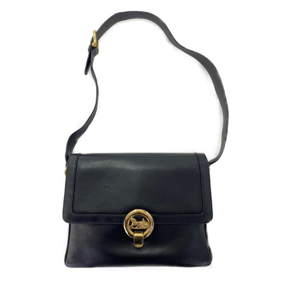 CELINE セリーヌ オールドセリーヌ 馬車金具 サルキーレザーショルダー  