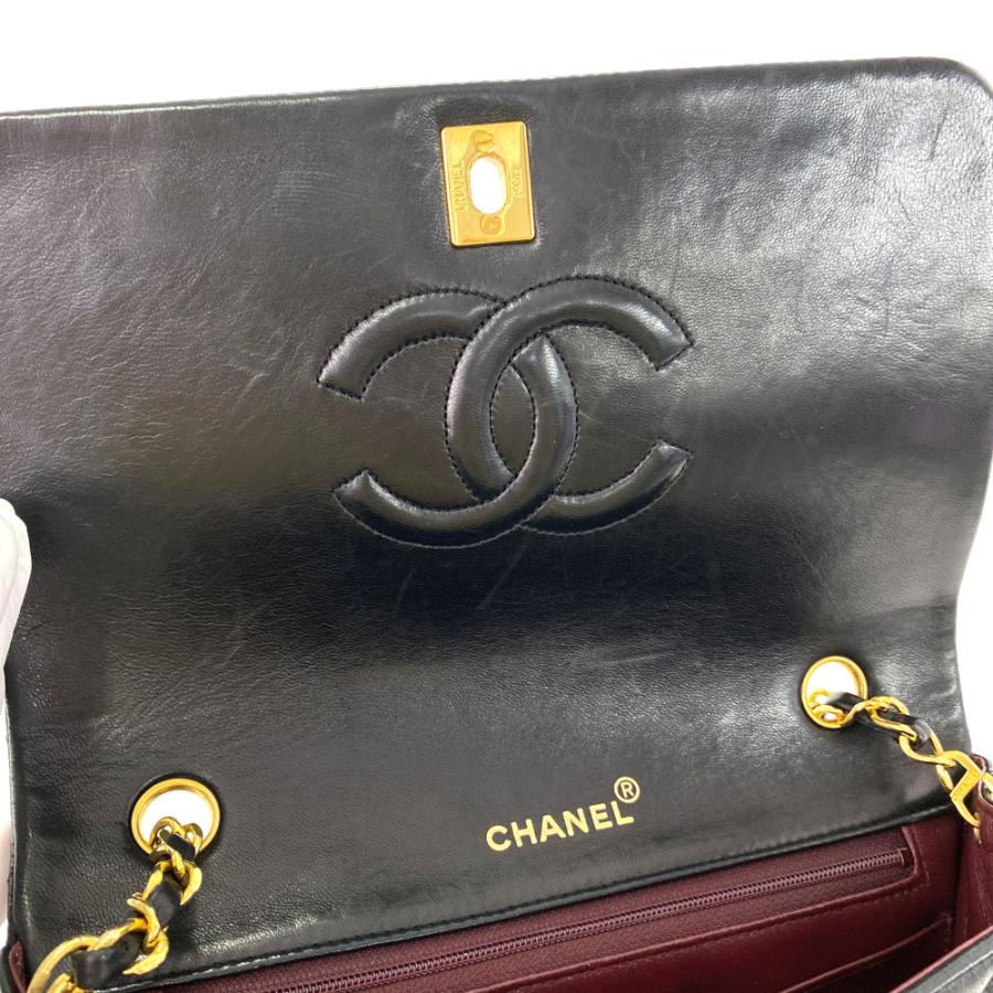 シャネル マトラッセ23・クロスボディチェーンショルダーバッグ/ブラック/ゴールド金具/CHANEL 翌日配送可/b220415/436760｜rfstore｜07