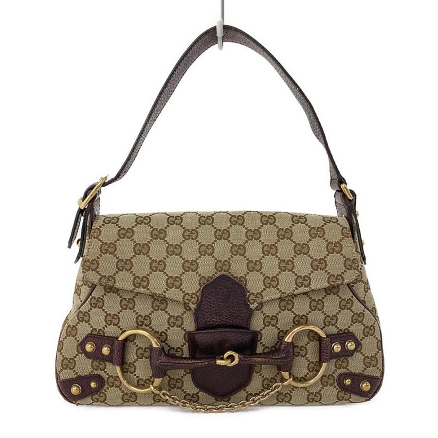 GUCCI（グッチ） GGキャンバス・ホースビットチェーンショルダーバッグ