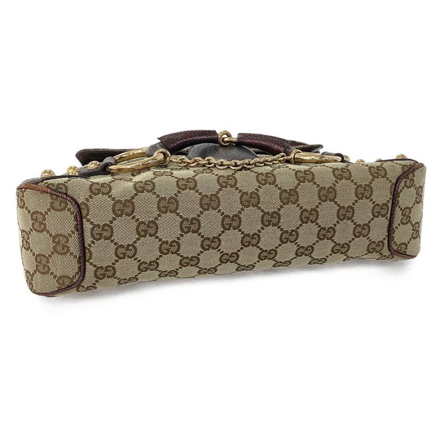 GUCCI（グッチ） GGキャンバス・ホースビットチェーンショルダーバッグ