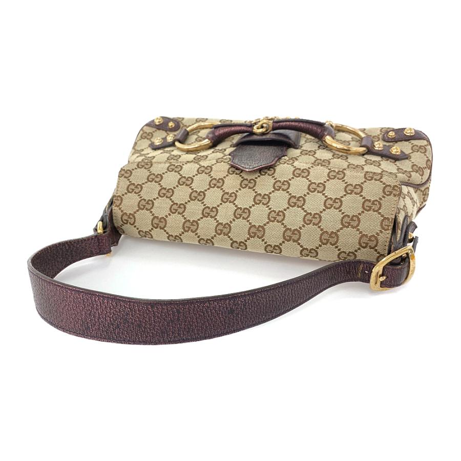 GUCCI（グッチ） GGキャンバス・ホースビットチェーンショルダーバッグ