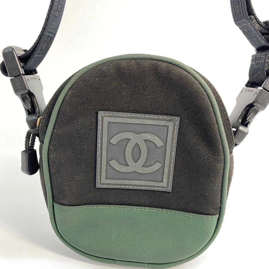 CHANELシャネル スポーツ ココマーク ナイロンショルダーバッグ シール