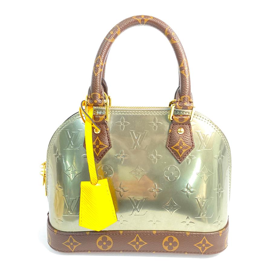 ☆超美品☆LOUIS VUITTON ルイヴィトン アルマBBシルバー　イエロー ルイヴィトン モノグラム・ヴェルニ・アルマBB・ショルダーバッグ