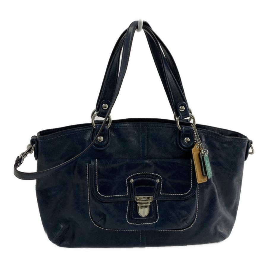 COACH（コーチ） 2WAY レザー ショルダーバッグ/18997/ネイビー/COACH