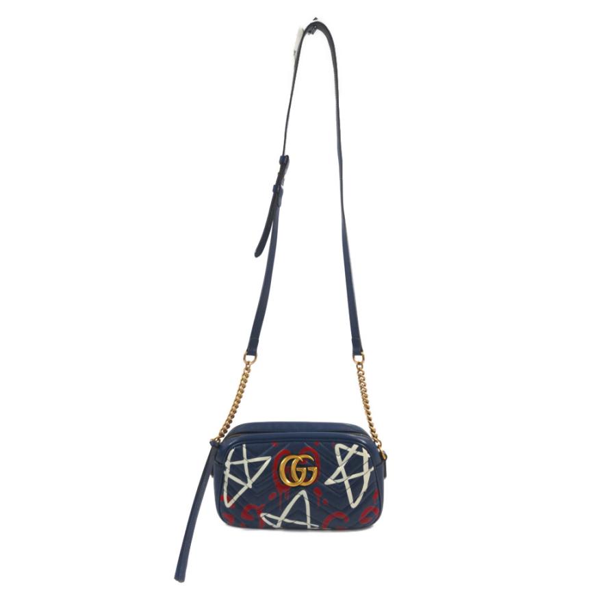 GUCCIゴースト　GGマーモント　ショルダーバッグ GUCCI グッチ GGマーモント・ゴーストプリント ショルダーバッグ