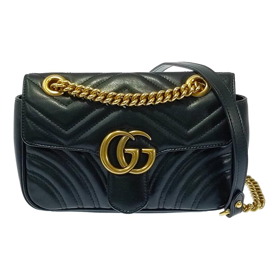 GUCCI グッチ GGマーモント・ハート チェーンショルダーバッグ GUCCI グッチ GGマーモント・ハート チェーンショルダーバッグ