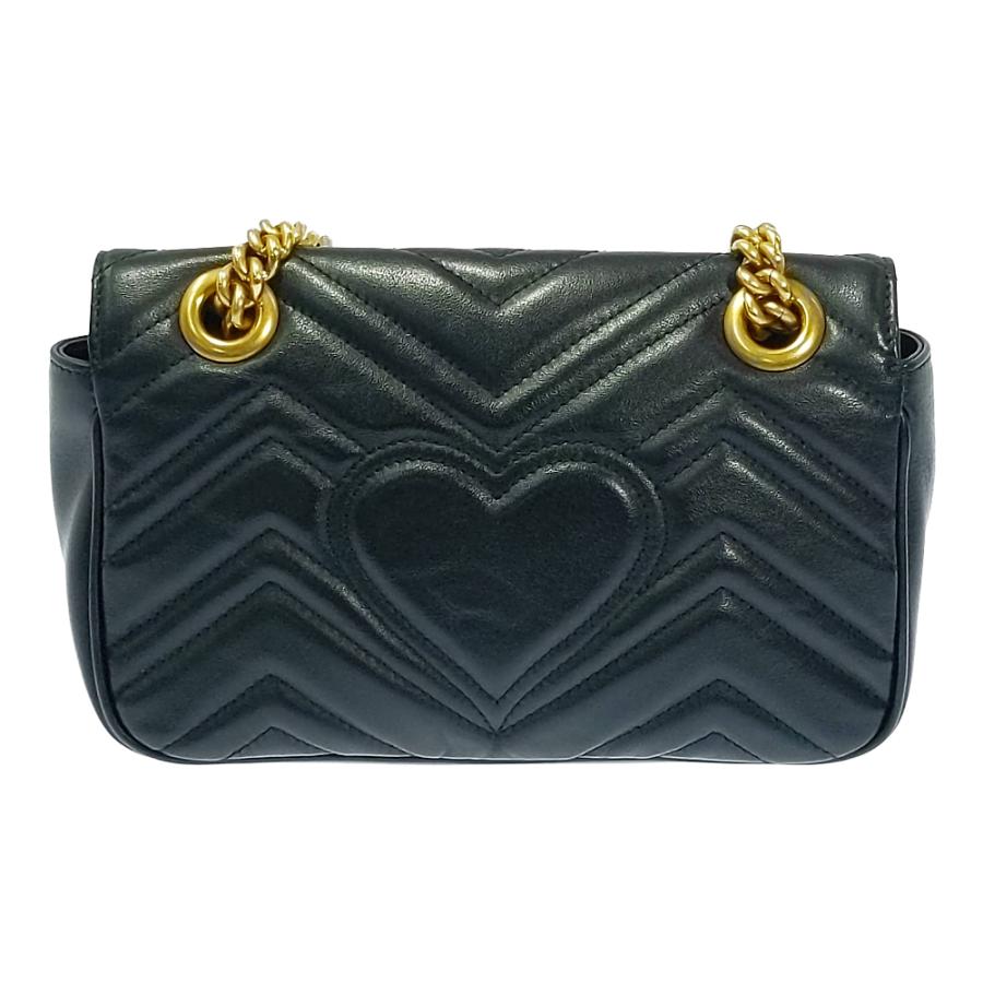 GUCCI グッチ GGマーモント・ハート チェーンショルダーバッグ GUCCI グッチ GGマーモント・ハート チェーンショルダーバッグ