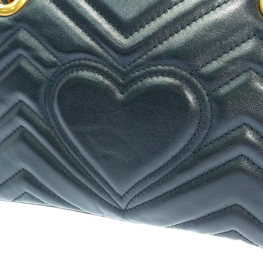 GUCCI グッチ GGマーモント・ハート チェーンショルダーバッグ GUCCI グッチ GGマーモント・ハート チェーンショルダーバッグ