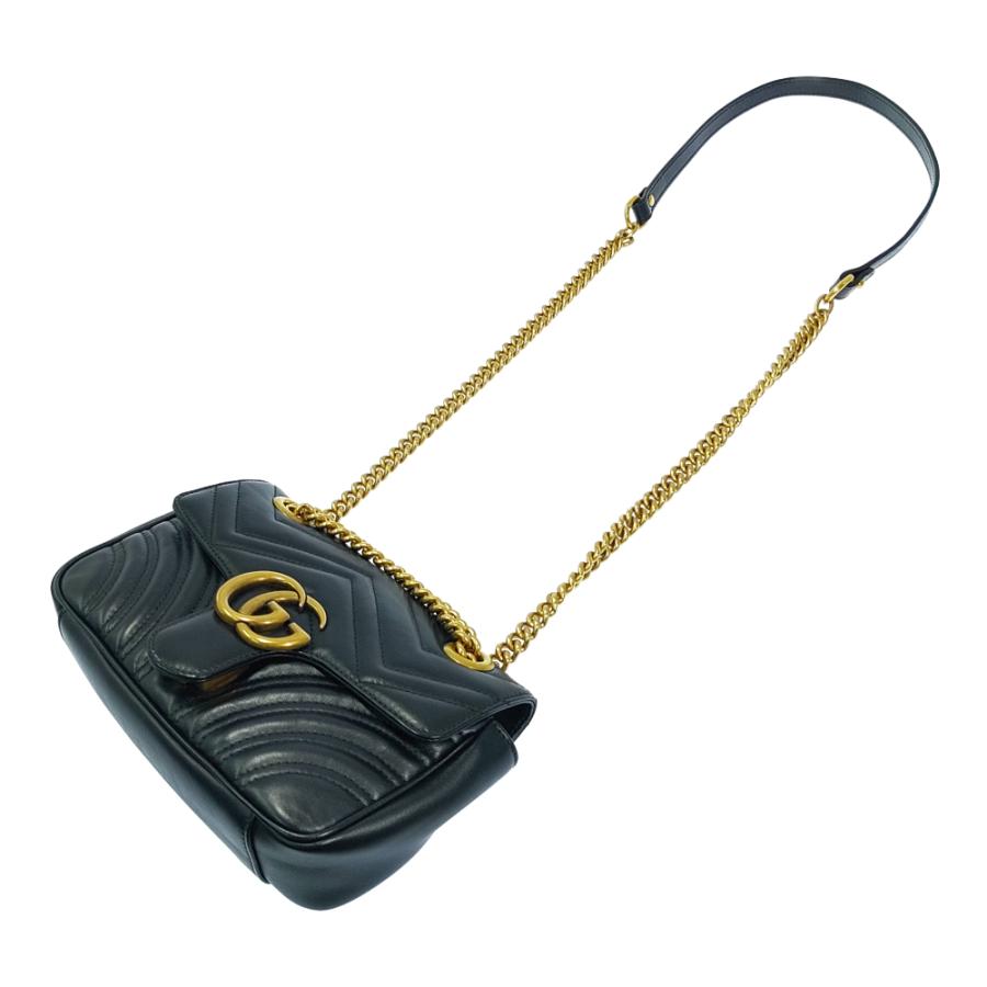 GUCCI グッチ GGマーモント・ハート チェーンショルダーバッグ GUCCI グッチ GGマーモント・ハート チェーンショルダーバッグ