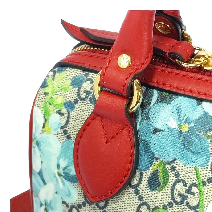 GUCCI グッチ GGスプリーム 花柄 ショルダー ハンドバッグ ミニ GUCCI グッチ GGスプリーム 花柄 ショルダー ハンドバッグ ミニ