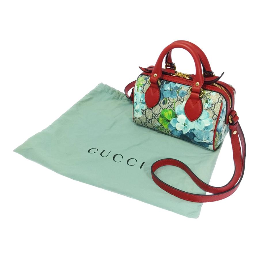 GUCCI グッチ GGスプリーム 花柄 ショルダー ハンドバッグ ミニ GUCCI グッチ GGスプリーム 花柄 ショルダー ハンドバッグ ミニ