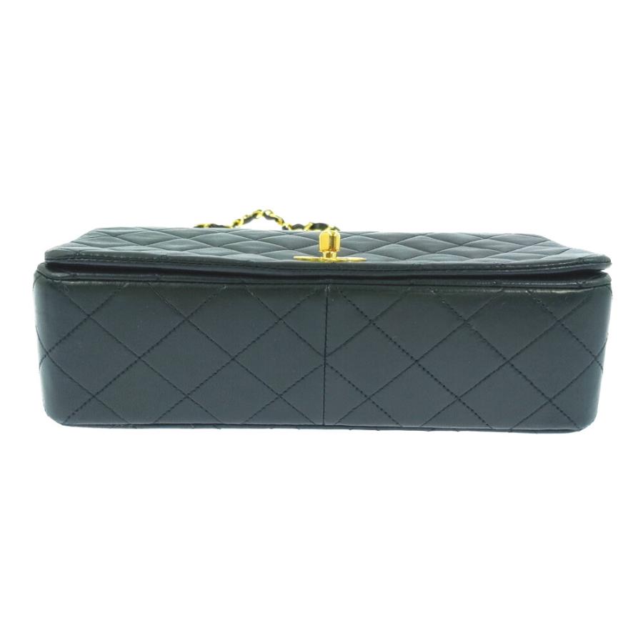 シャネル CHANEL ショルダーバッグ マトラッセ ココマーク ターンロック ヴィンテージ ブラック CHANEL シャネル ターンロック ココマーク マトラッセ ラムスキン
