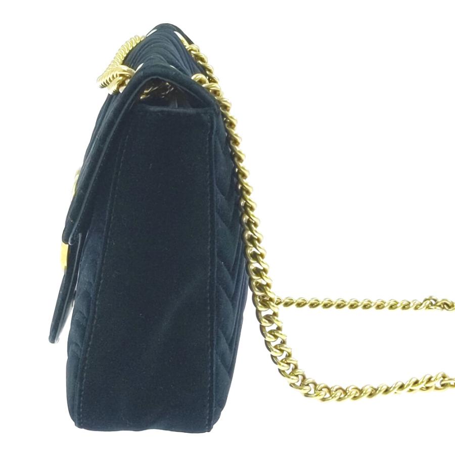 GUCCI（グッチ） GGマーモント ロゴ ベルベット バックスキン ハート 