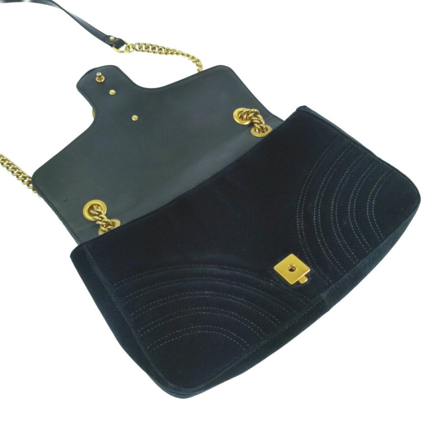 GUCCI（グッチ） GGマーモント ロゴ ベルベット バックスキン ハート 