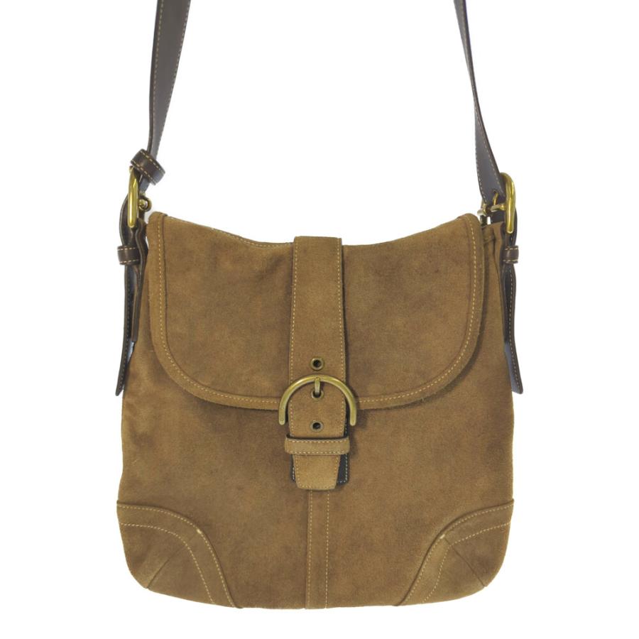 COACH（コーチ） スウェードレザー・ベルテッド ショルダーバッグ