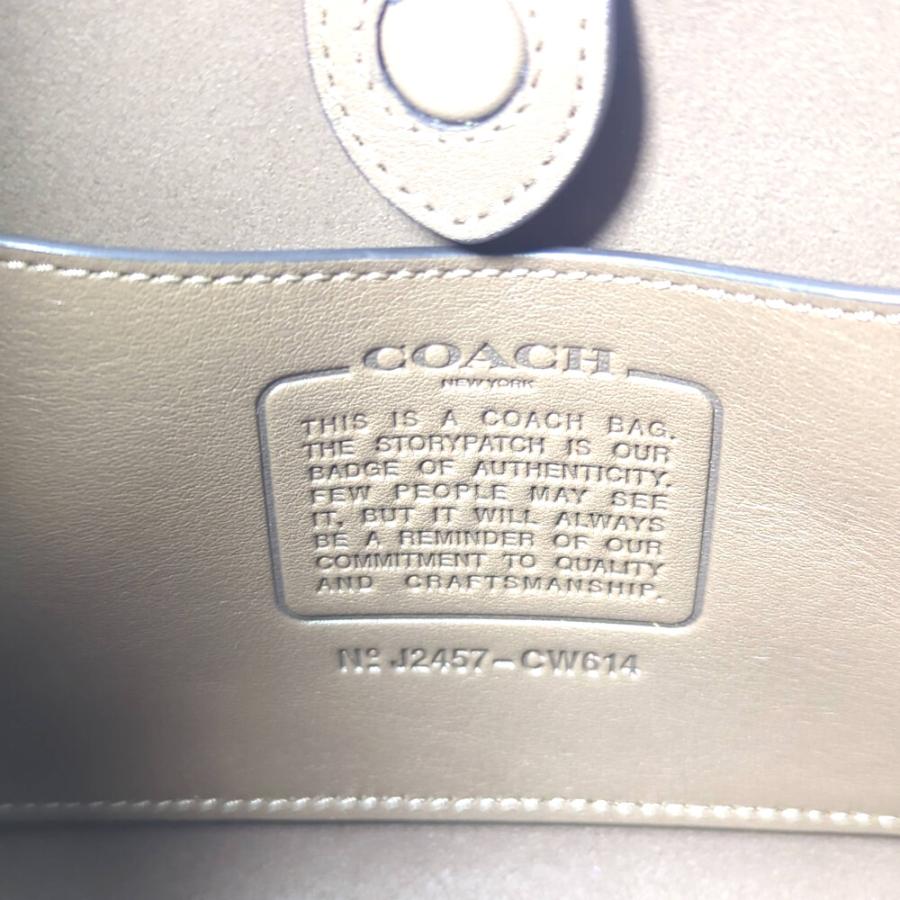 COACH（コーチ） ブルックリン・トップハンドル・ゴールドチェーン