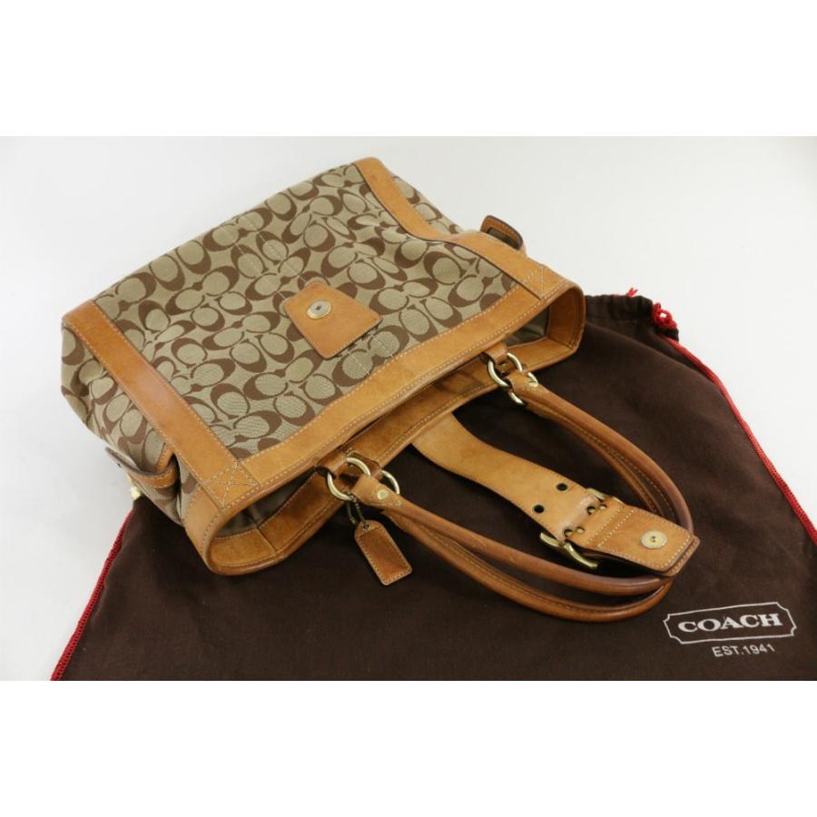 J010★COACH★シグネチャー・ラージボクシー・トート COACH（コーチ） シグネチャー・ラージボクシートート・トートバッグ