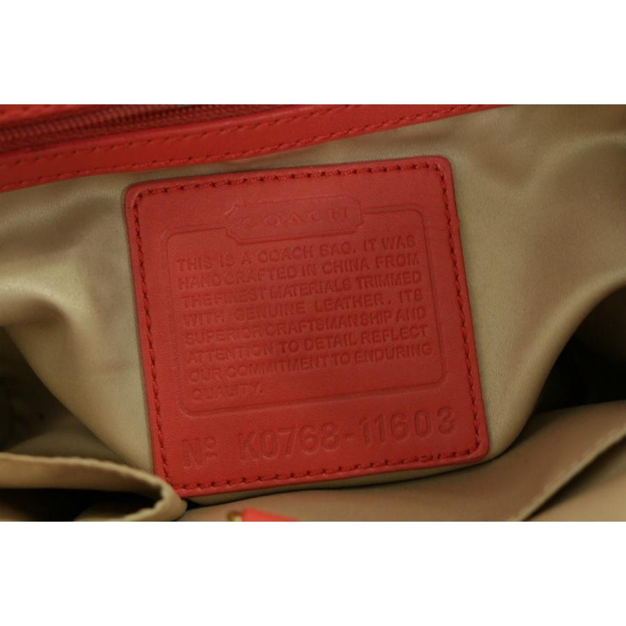 COACH（コーチ） シグネチャー・トートバッグ/11603/ベージュ×レッド 