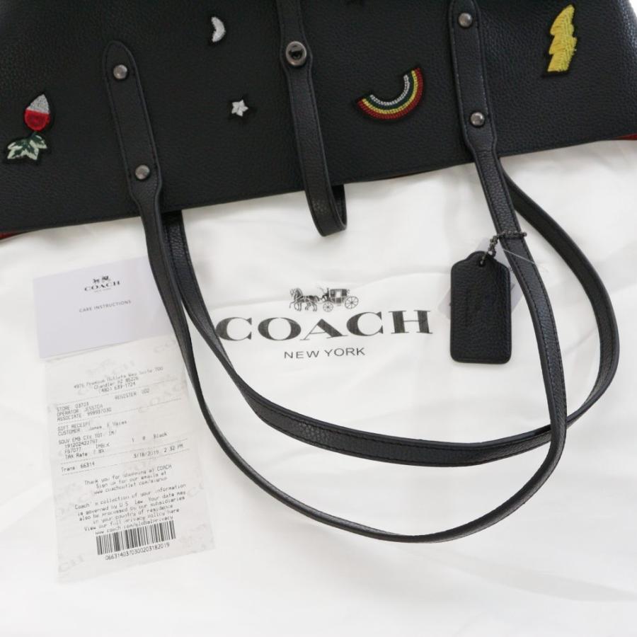 COACH（コーチ） SOUL EMB CTY TOTE・トートバッグ ロケット 刺繍 