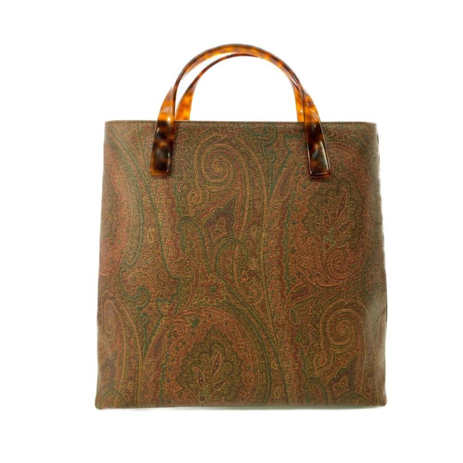【国内発送】ETRO マーブル バッグハンドル ETRO エトロ マーブルハンドル・ペイズリーPVCトートバッグ