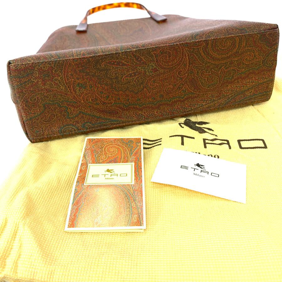 ETRO エトロ マーブルハンドル・ペイズリーPVCトートバッグ