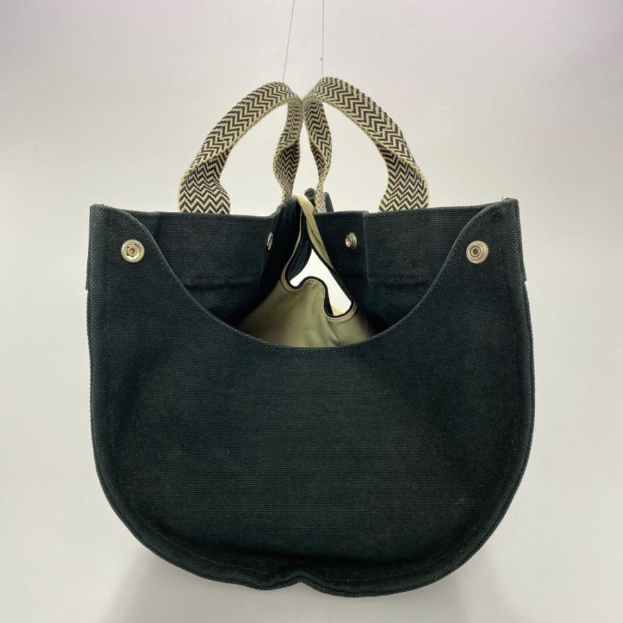HERMES エルメス カンヌPM・キャンバストートバッグ/ブラック HERMES エルメス カンヌPM・キャンバストートバッグ/ブラック