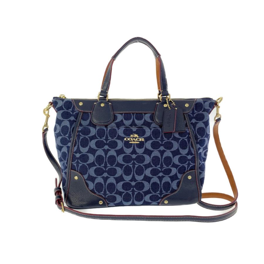 COACH（コーチ） シグネチャーデニムサッチェルトートバッグ/F37681