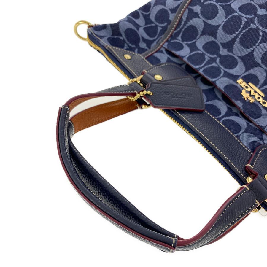 COACH（コーチ） シグネチャーデニムサッチェルトートバッグ/F37681