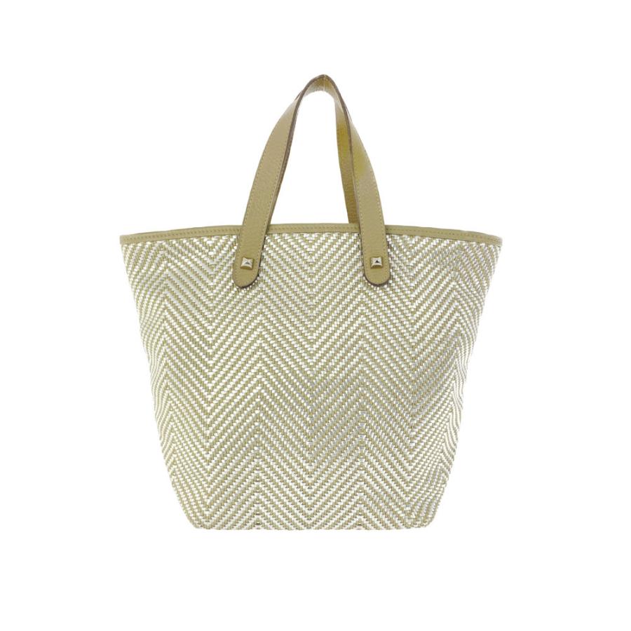 HERMES エルメス カバチェンナイPM・トートバッグ/ベージュ/シルバー 