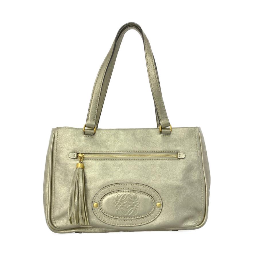 LOEWE（ロエベ） ロゴ タッセル トートバッグ/322.56.005/ゴールド
