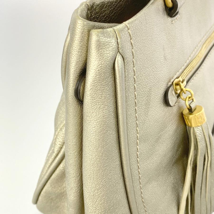 LOEWE（ロエベ） ロゴ タッセル トートバッグ/322.56.005/ゴールド