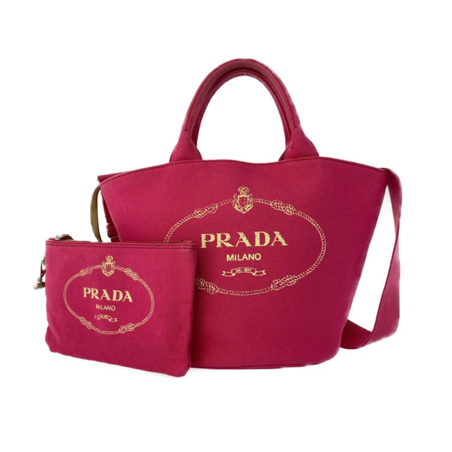 PRADAカナパ　ピンク PRADA（プラダ） カナパ 2WAYマーケットバケットトートバッグ/1BG186
