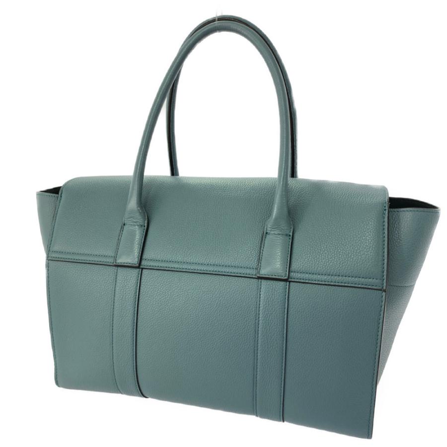 マルベリー ブルー レザートートバッグ Mulberry マルベリー レザー トートバッグ/ブルー系/ゴールド