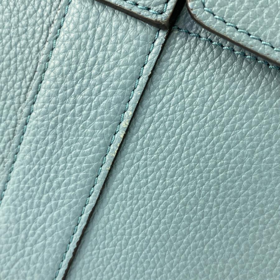 Mulberry マルベリー レザー トートバッグ/ブルー系/ゴールド