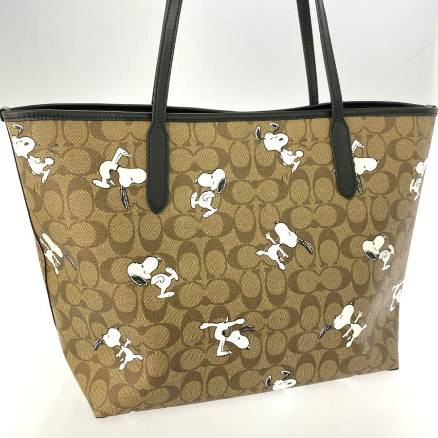 COACH コーチ ピーナッツコラボ スヌーピー シティ トートバッグ COACH コーチ ピーナッツコラボ スヌーピー シティ トートバッグ