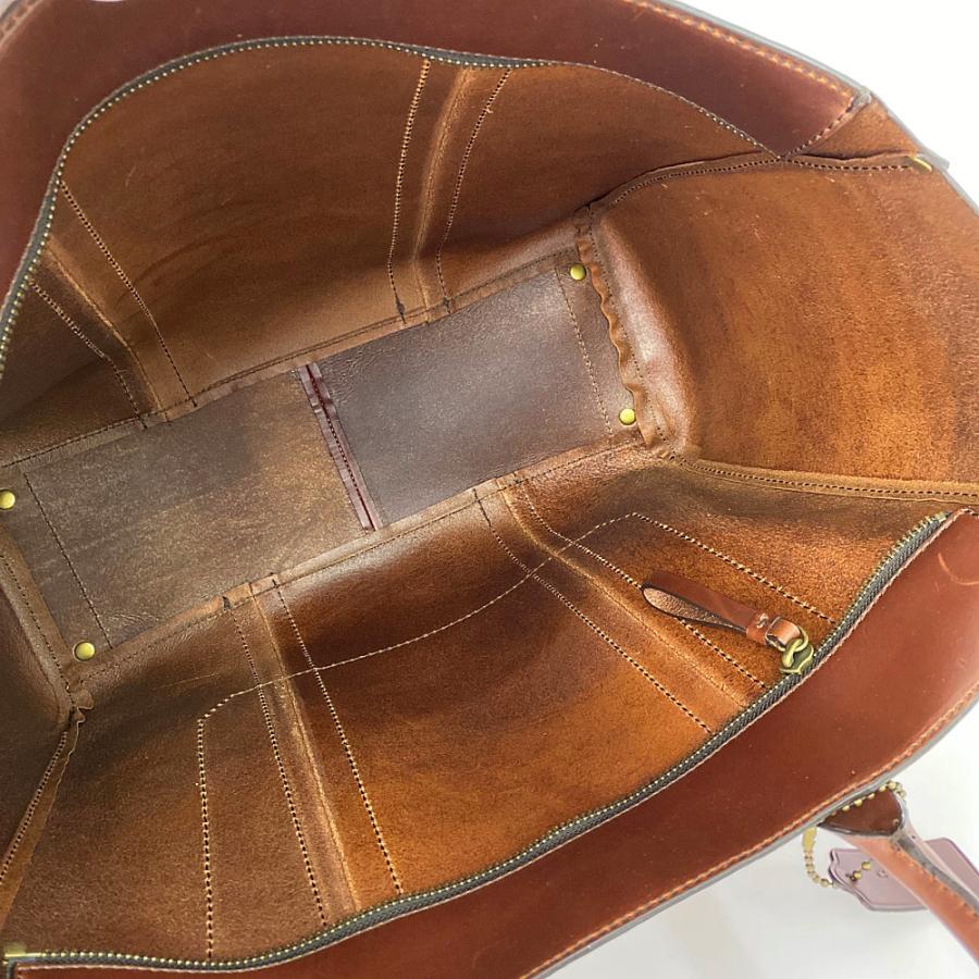 COACH コーチ レザー トートバッグ/F71502/ブラウン/COACH 翌日