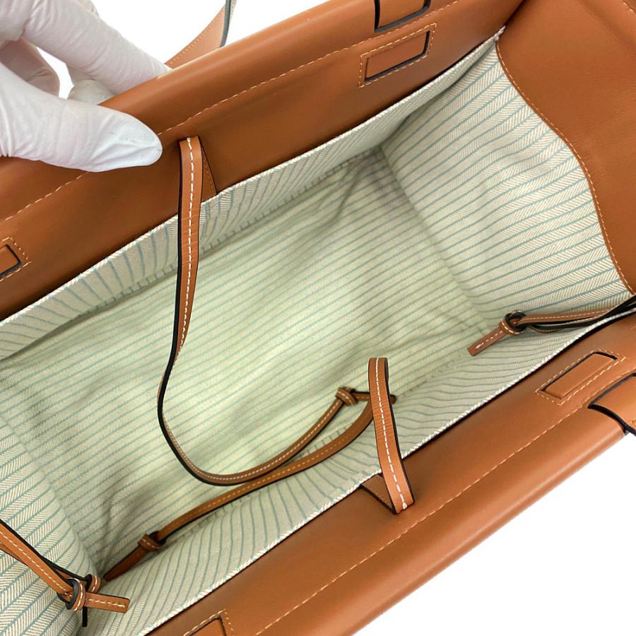 LOEWE（ロエベ） クッション トートバッグ/ミントグリーン系/ブラウン
