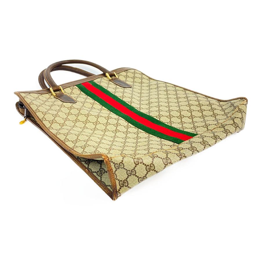 GUCCI グッチ GGプラス・シェリーライン A4 縦長 トートバッグ